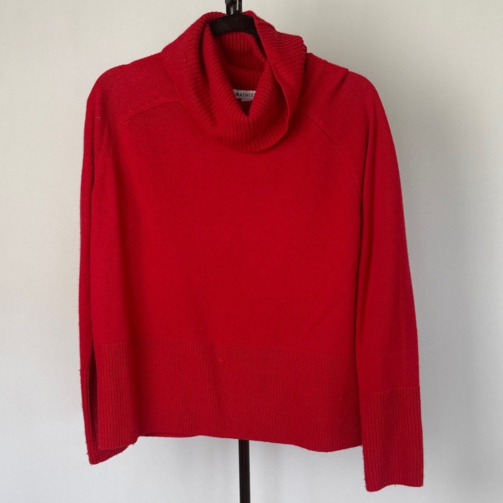 Athleta Vibrant Red Turtleneck Sweater